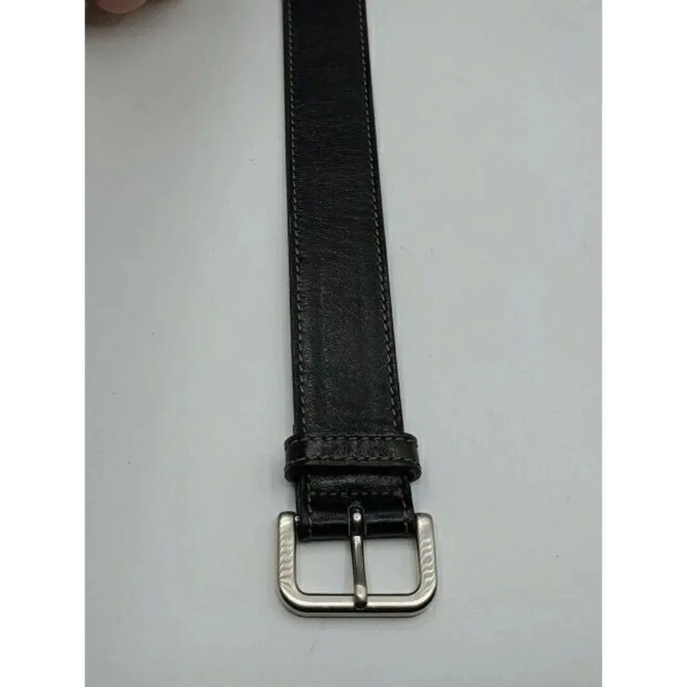 Francesco Biasia Women's Black Genuine Leather Belt Size Med Made in Italy - Picture 7 of 9